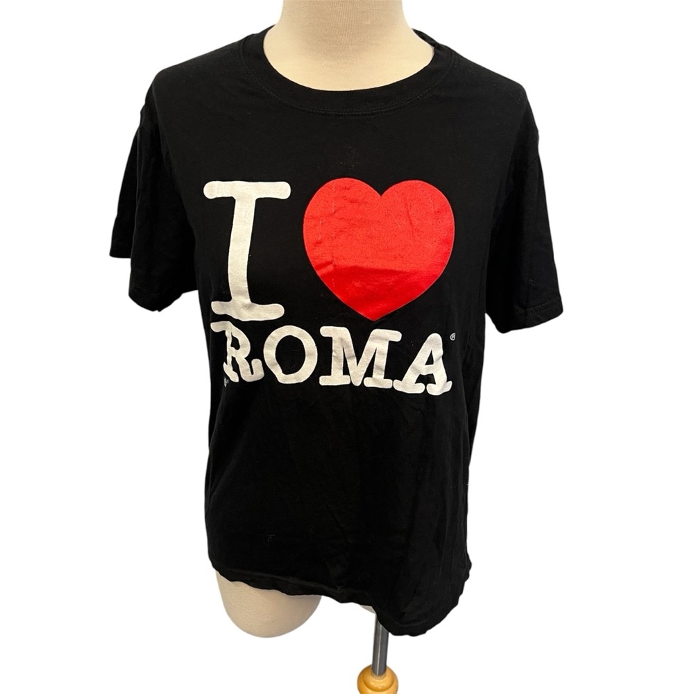 I LOVE ROMA Black Souvenir Tee (S)